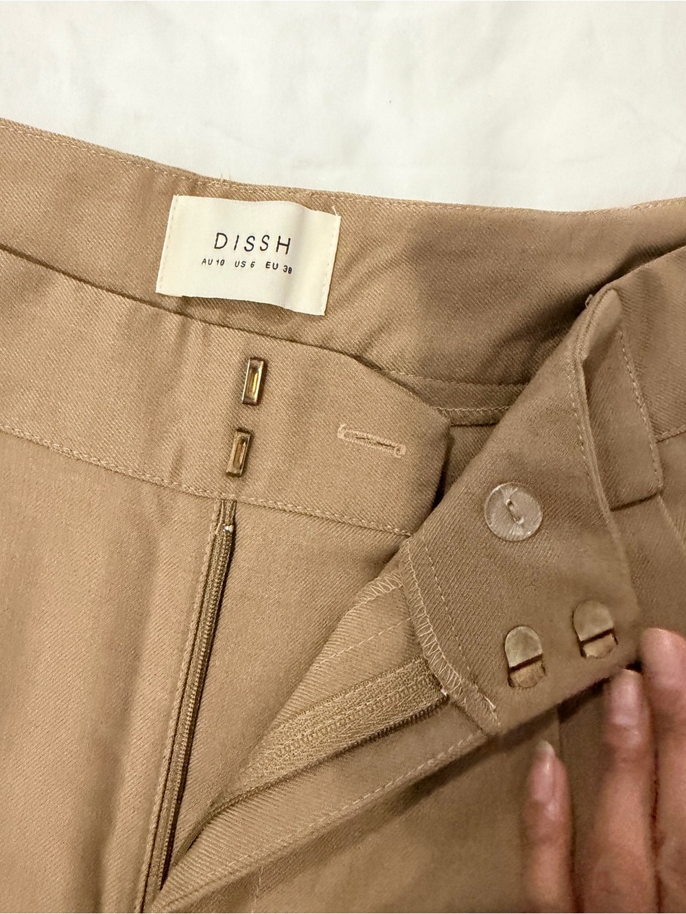 DISSH High-Waist Pleated Wide-Leg Pants - Picture 2 of 2